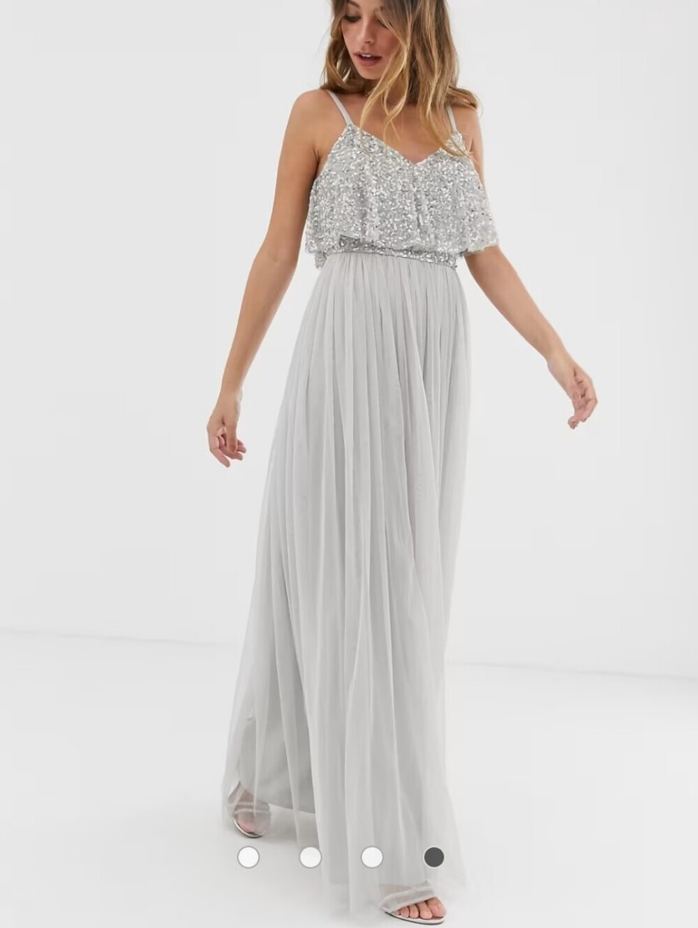 ASOS Maya Deluxe Petite Sequin Cami Maxi Dress